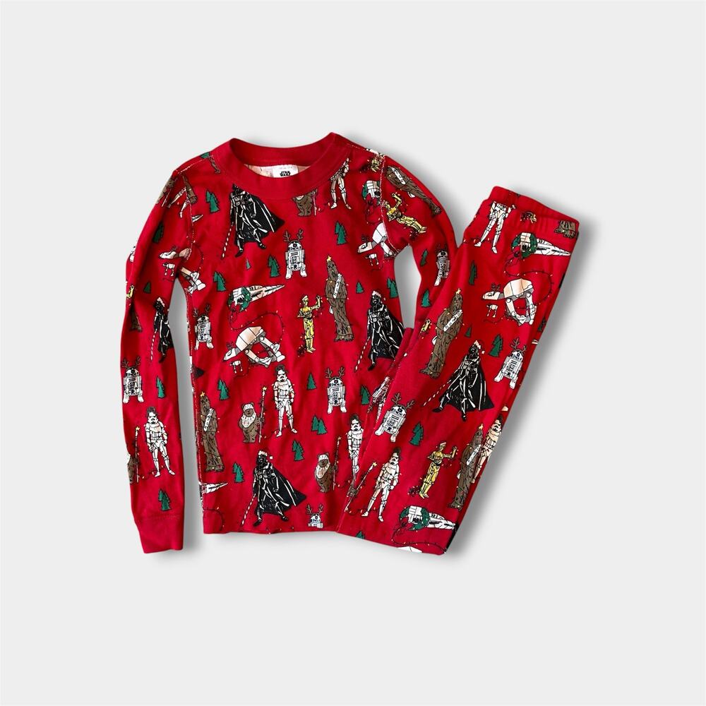 Hanna Andersson Star Wars Holiday Long John Pajamas 130 cm 8